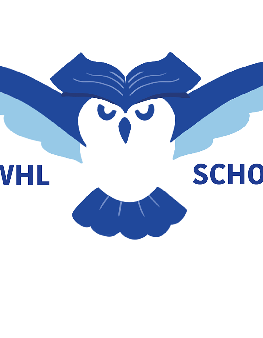 OWHL Scholars Logo of an owl with a book for its tufts